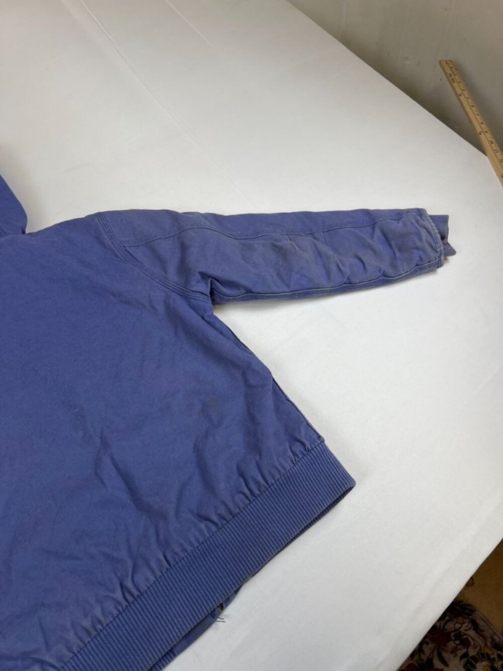 Carhartt Girls Size M 10-12 Purple Fleece Lined Hooded Zip Up Jacket Workwear - Picture 10 of 10